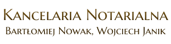 Kancelaria Notarialna Bartłomiej Nowak, Wojciech Janik Logo